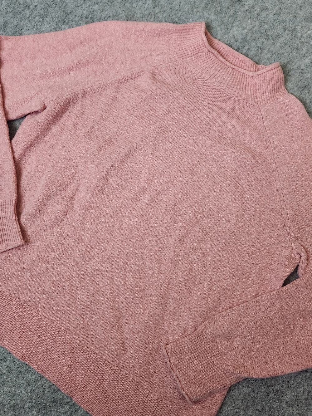 J Crew Alpaca Merino Wool Blend Turtleneck Sweater Women's M Pink Knit Soft Y2K
